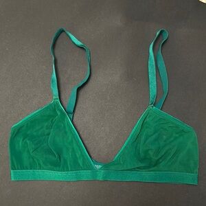 Parade Mesh Emerald Green Bralette
